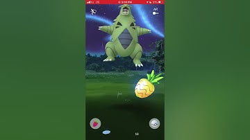 Tyranitar Excellent Curveball Example in PokémonGo