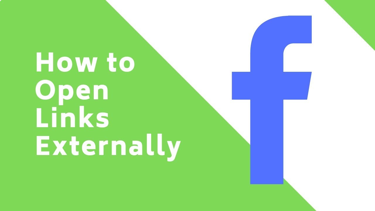 How to Open Links Externally in Facebook YouTube