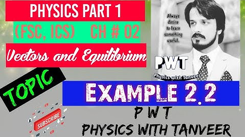 Example of Ch 2 Vectors and Equilibrium/ Example # 2.2.
