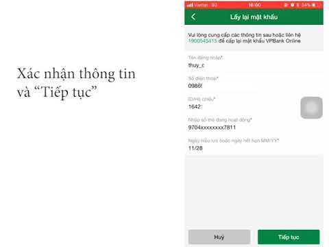 Video Hướng dẫn lấy lại mật khẩu Internet banking trên ứng... - youtube