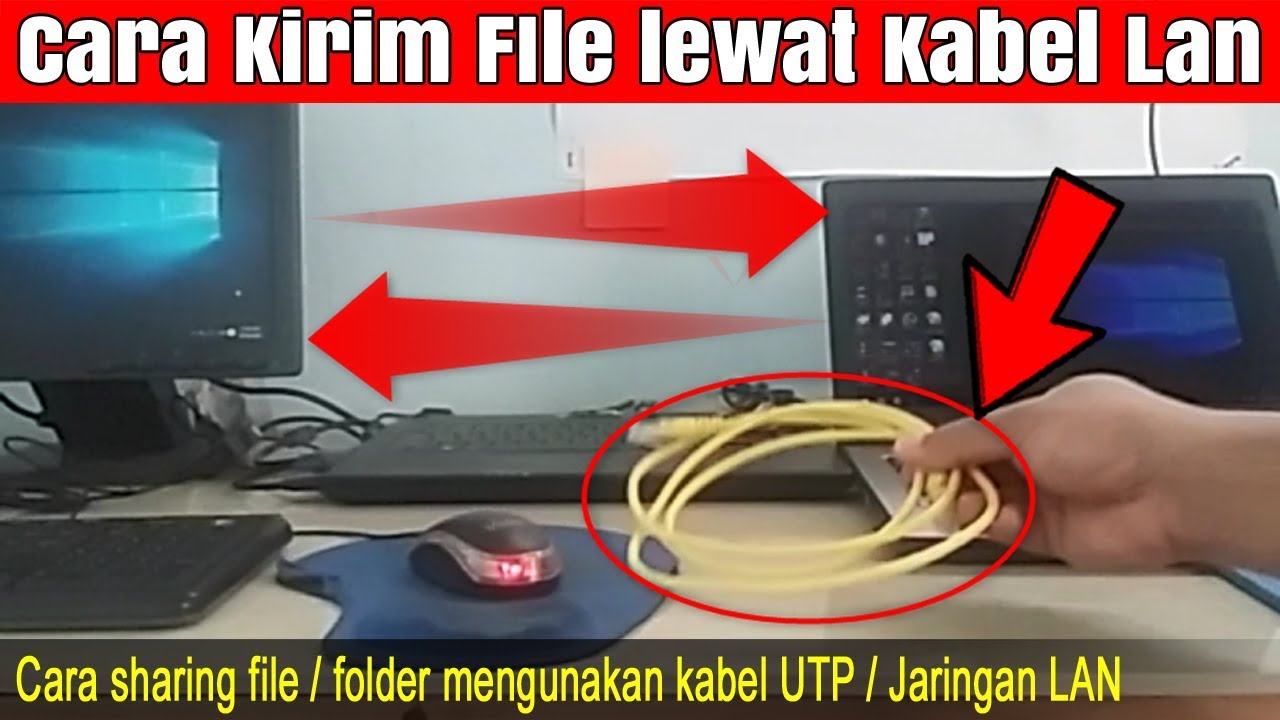 Cara sharing folder atau file lewat jaringan lan youtube
