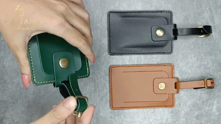 Vegan Leather Luggage Tag