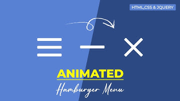 Hamburger Menu Animation Using HTML, CSS, and jQuery | CSS Animations