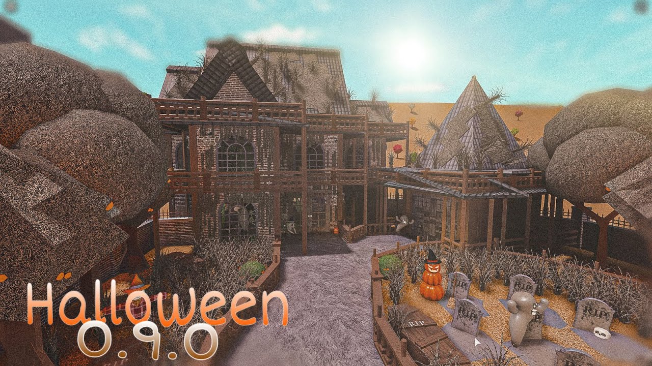 Bloxburg Halloween House 0 9 1 House Build Youtube - how to make a haunted house in roblox bloxburg