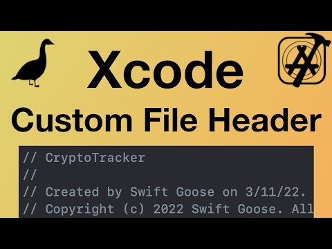 Xcode 13 - How To Create Custom Header File Comments with Xcode Text Macros - Xcode Tutorial