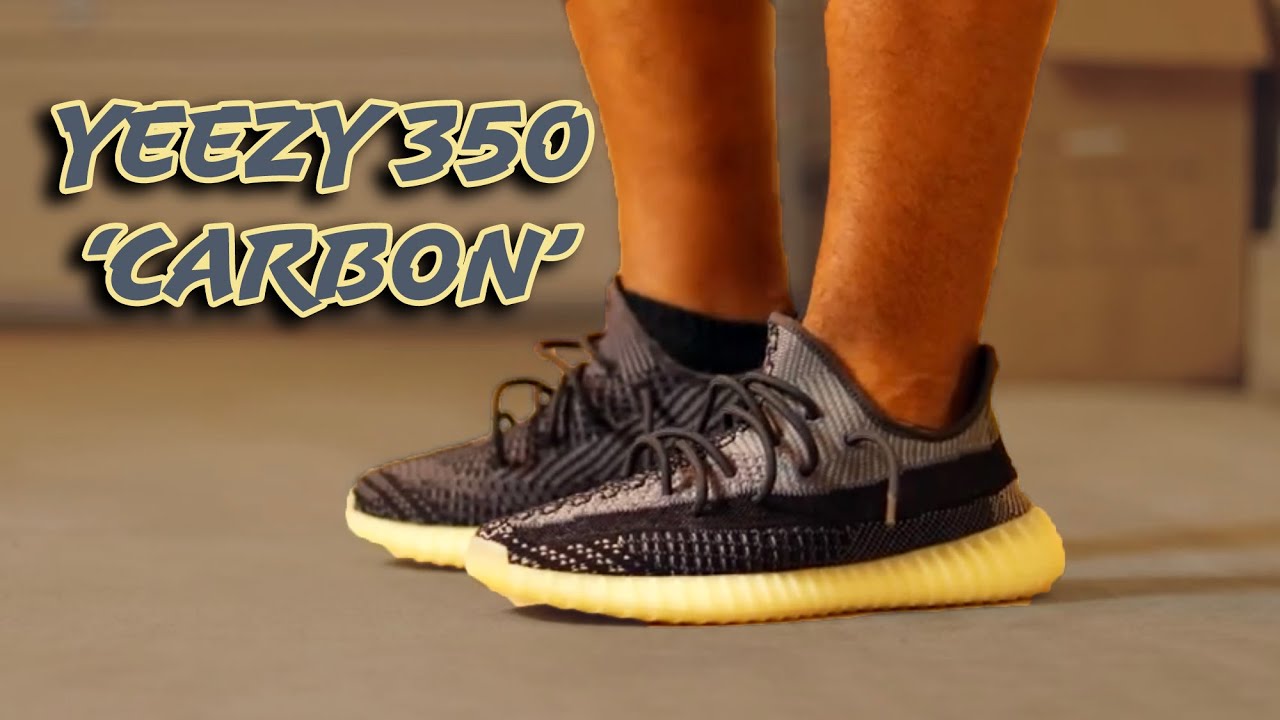 YEEZY 350 'CARBON' ON FOOT + REVIEW 
