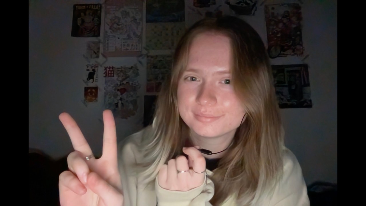 first asmr video! (lofi whispers, crinkles, fans, cards, and cat purring)