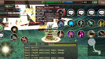 [Iruna Online] - Earth Ench (Bow)+Gladi+Monk (Auto) vs Sturm lvl 450