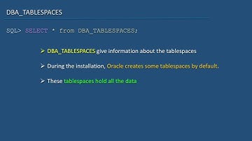 17 Oracle SQL Developer Tutorial For Beginners   16   DBA Info   DBA TABLESPACES