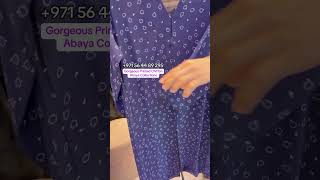 Chiffon Printed Abaya | Best Summer Modest Clothing from Dubai #abudhabi #abayaworld #chiffonabaya