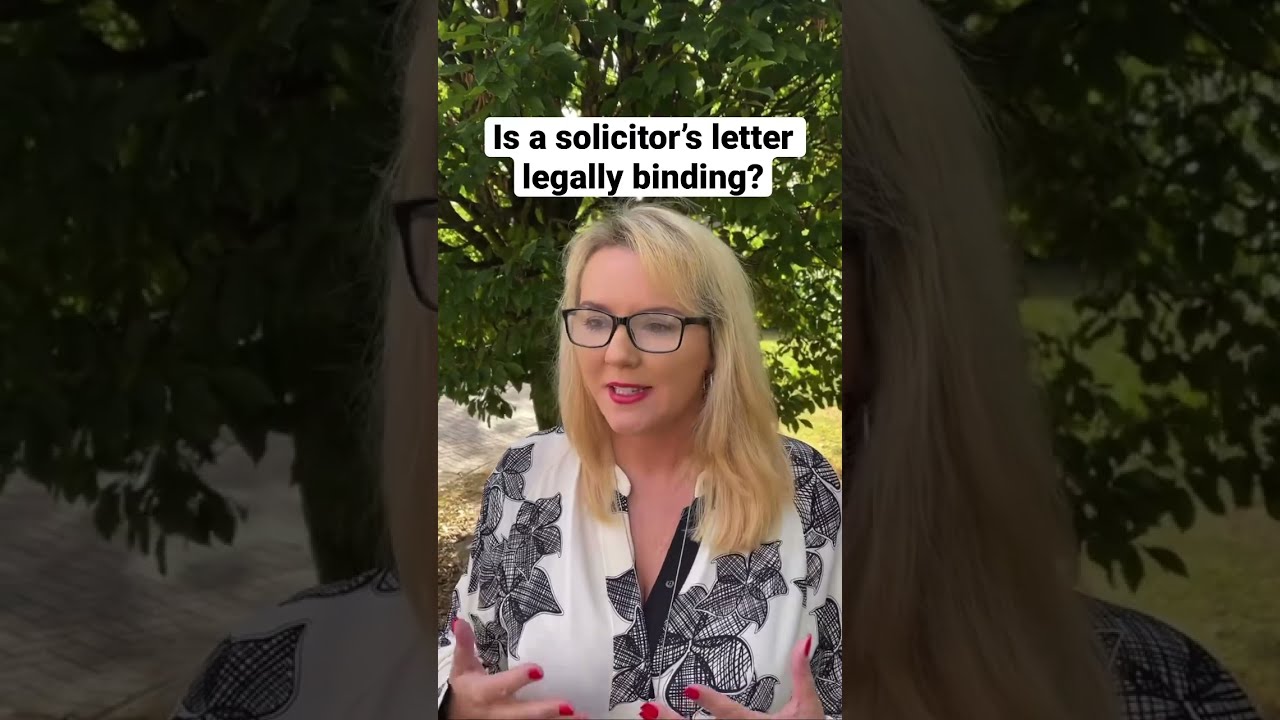 Is a solicitor’s letter legally binding? #uk #solicitor #familylaw #marriage #divorce