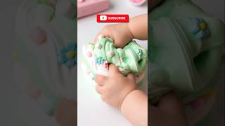 Baby Hands Squish 4 Dreamy Cake Slimes 🍰💙💚🍓
