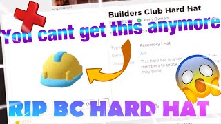 Roblox Removed The Builders Club Hard Hat Youtube - roblox yellow hard hat