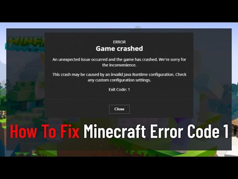 How to Fix Minecraft Error Code 1 (FIXED)