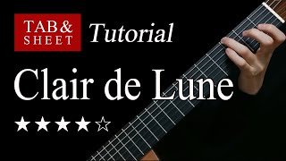 Clair de Lune - Guitar Lesson   TAB