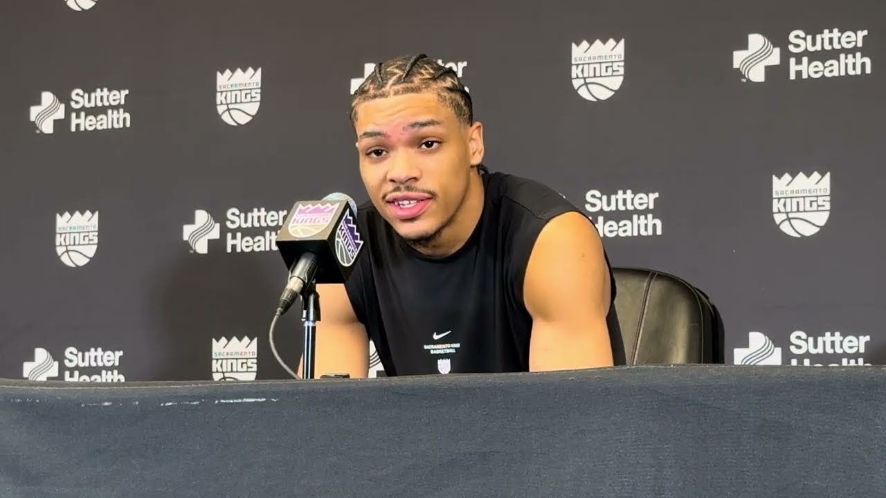 Darius Acuff after Kings' loss to Blazers: Growing chemistry with Sabonis, playing vs. Dame Lillard