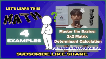 Master the Basics: 2x2 Matrix Determinant Calculation