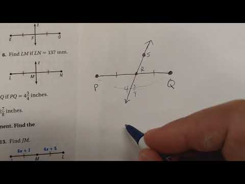 1C - Segment Bisector p.19 #9
