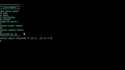 Calculadora en BATCH Scripting