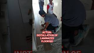 #installation #laminatedfloor #condo