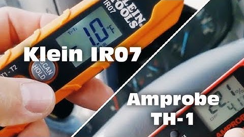 Klein IR07 Infrared Thermometer / Amprobe TH-1 RH/ Temperature Probe Quick Review