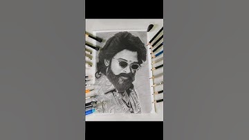 Allu Arjun Drawing, Pushpa 2 #shorts​ #art​ #pushpa2​ #alluarjun​