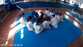 Clase de Brazilian Jiu Jitsu para niños
