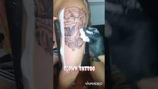 Clown tattoo whip shading