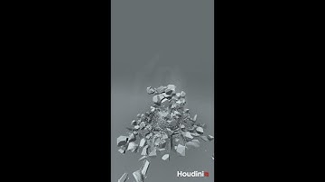 Houdini RBD Fracture Statue