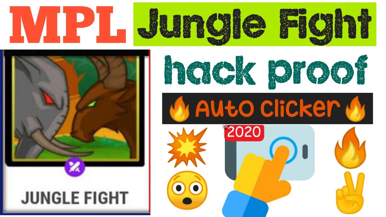 Mpl jungle fight auto clicker best use hack trick😲😲