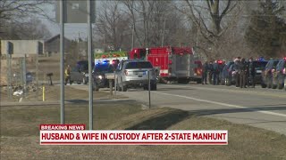 Indiana suspect, wife in custody in Allegan Co.