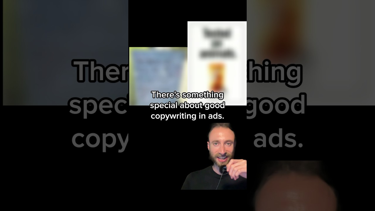 Good copywriting in visual ads. 