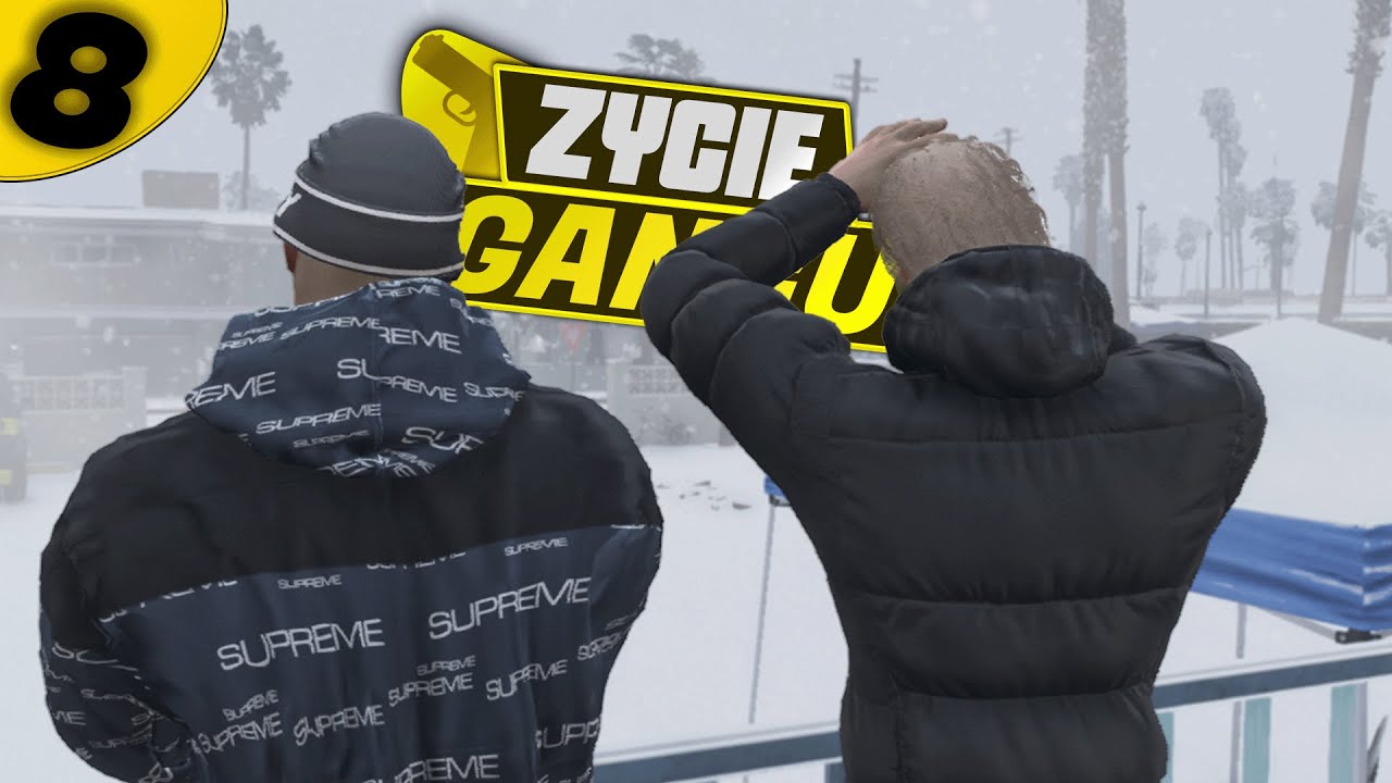 GTA V ŻYCIE GANGU #8 PADA SŃIEG!🌨️