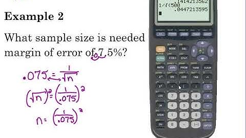 Finding Sample Size Given Margin of Error ~ Math 3