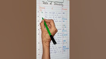 Divisibility Test