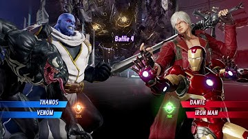 MARVEL VS. CAPCOM: INFINITE Thanos Alt. Costume,Venom Gameplay In Arcade Mode