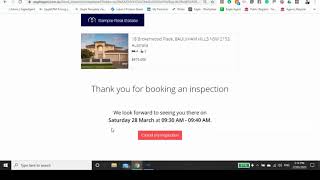 Booking Private Inspections Demo COVID-19