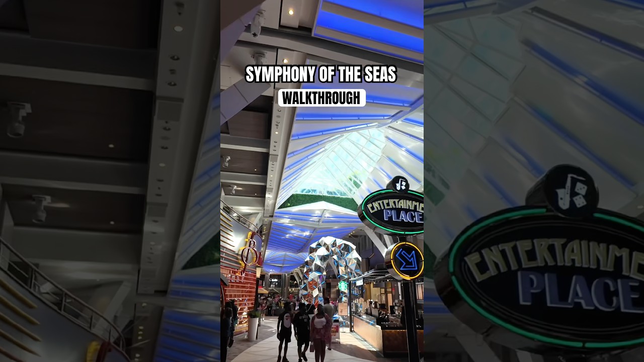 POV: Royal Promenade and Boardwalk on Symphony of the Seas #cruiseship #royalcaribbean #shorts