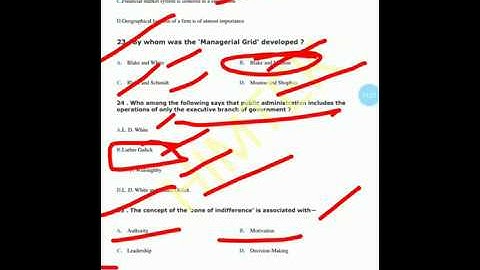 Entrance exam mcqs based solved question of public administration