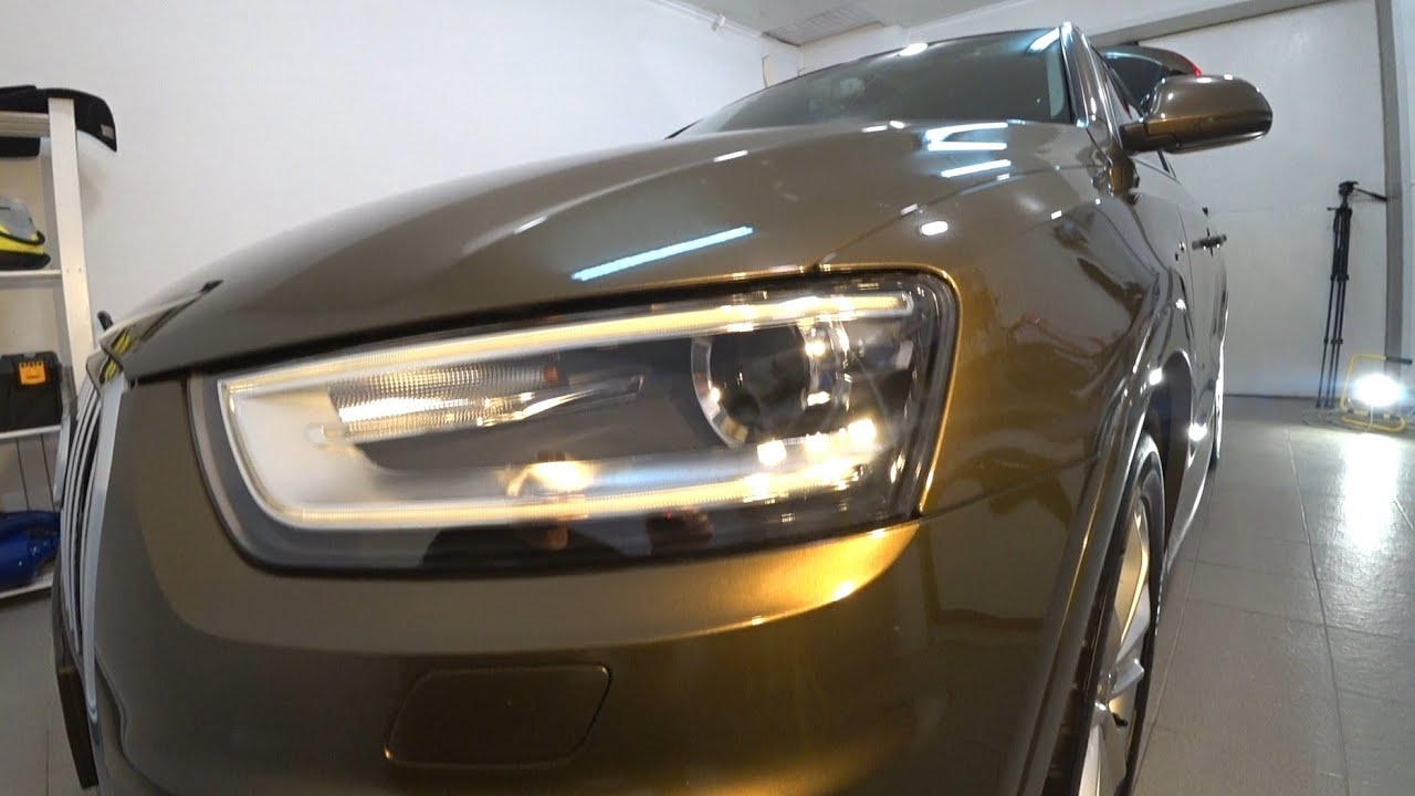 Полируем и защищаем фару антигравийной пленкой