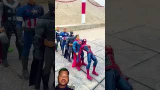 Wonder Woman ♀️ Vs SuperHeros GTA 5 #spiderman #hulk #marvel #funny #actionfigures
