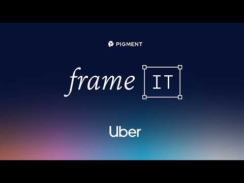 Frame It: Watch Uber build a sales manager cockpit in minutes using Pigment Frames