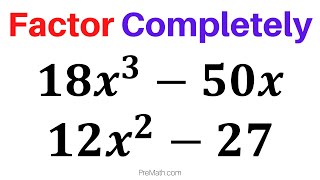 How to Factor Binomial Expressions - Fast & Easy Method screenshot 1