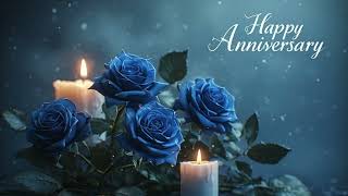 Happy Anniversary|Blue Roses| #candlelitestudio #visualart #visual #madefortv #artfortv #tvart