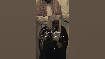 {۞ٱللَّهُ ٱلَّذِي خَلَقَكُم مِّن ضَعۡفٖ}تلاوة قديمة للشيخ سعود الشريم | سورة الروم