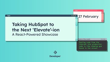 Taking HubSpot to the Next ‘Elevate’-ion: A React-Powered Showcase