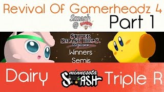ROG 4: Dairy vs Triple R (SSBM WS) PART 1