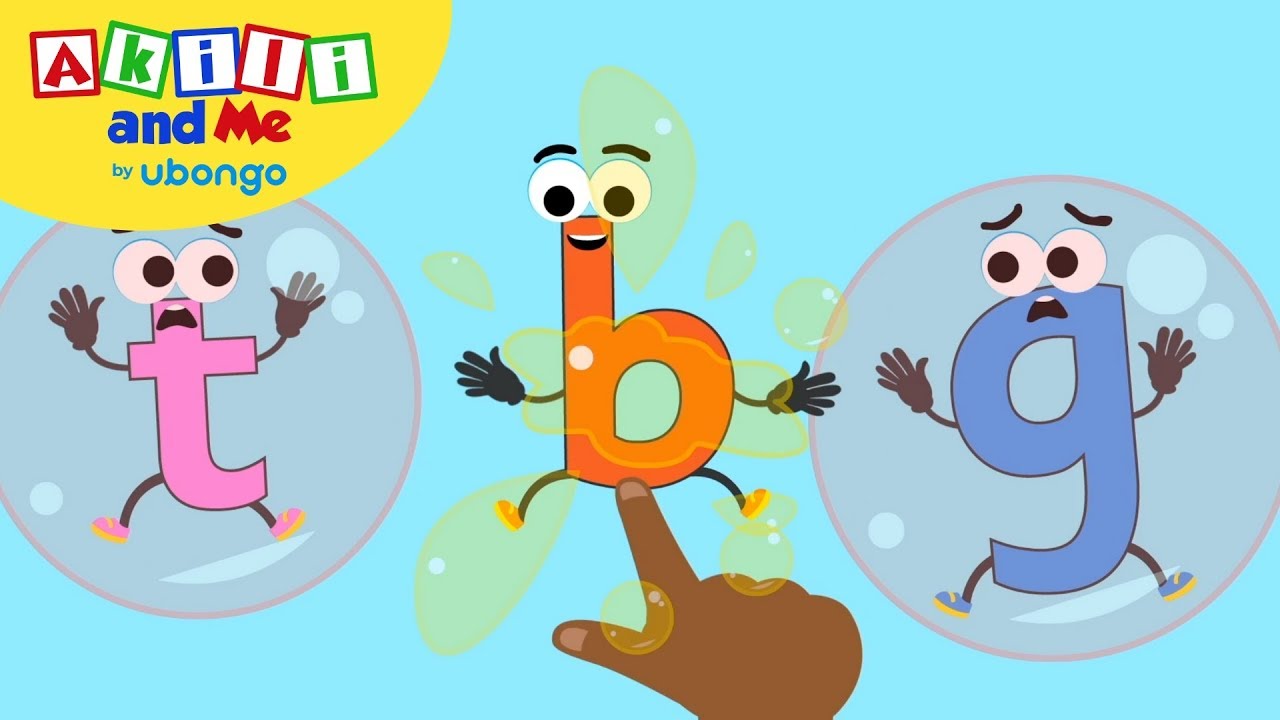 Learn Letter B  Learn the Alphabet with Akili  Cartoons for Preschoolers