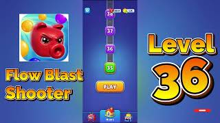 Flow Blast Shooter Level 36 Walkthrough 🔫🧩 | Color Shooter Puzzle Solution | Mini Boss