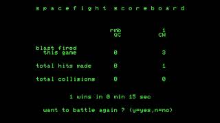 Space Fight - (1978) - Commodore PET - gameplay